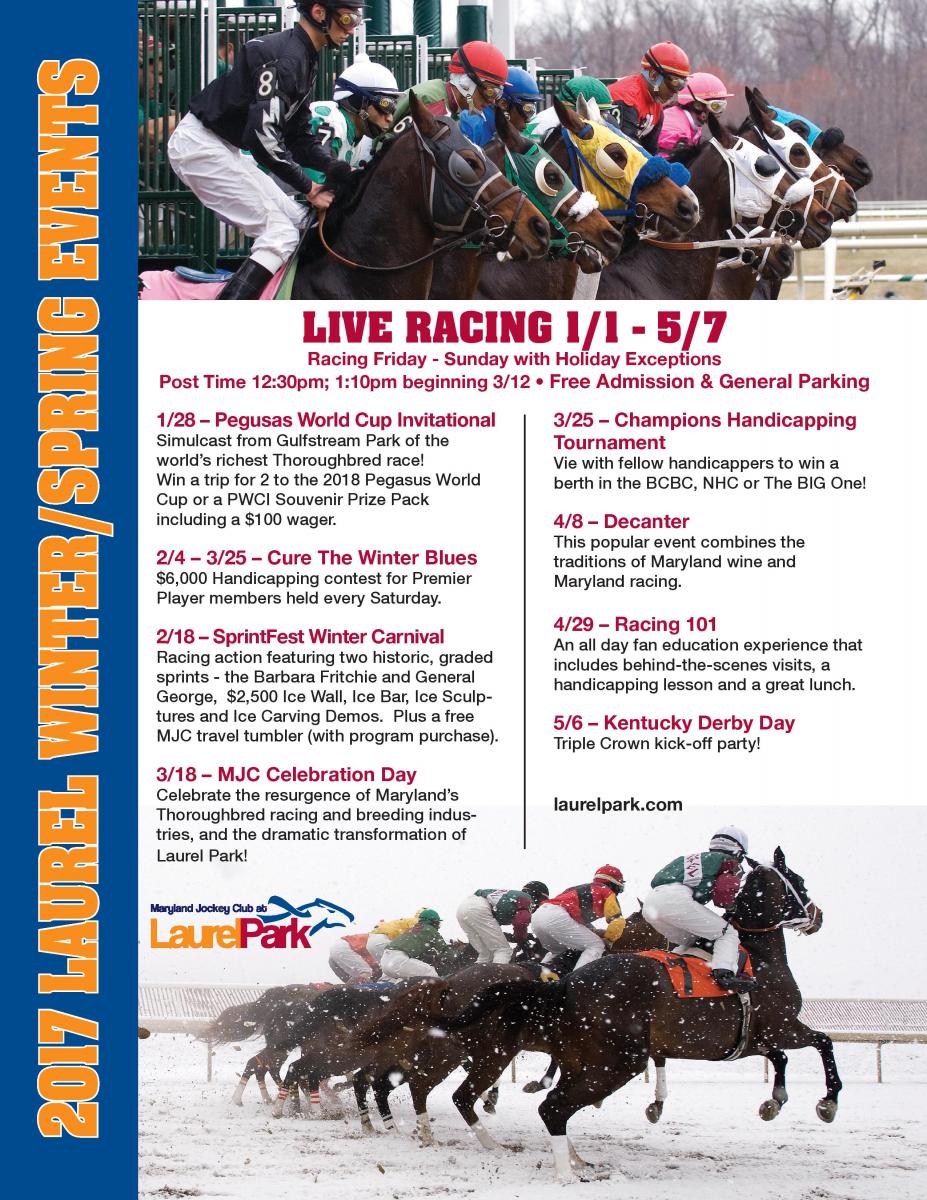 Laurel Race Track Schedule