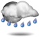 Overcast, rain